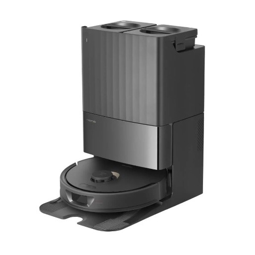 immagine di Roborock Qrevo MaxV Robot Aspirapolvere e Lavapavimenti, Aspirazione 7000 Pa, Sistema FlexiArm per Bordi e Angoli, Lavaggio con Acqua Calda 60°C, Asciuga