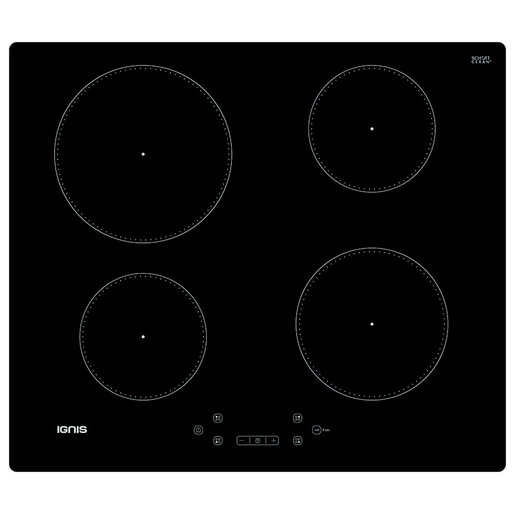 Ignis GS 09Q60 NE Nero Da incasso 60 cm Piano cottura a induzione 4 Fornello(i) Made in Italy