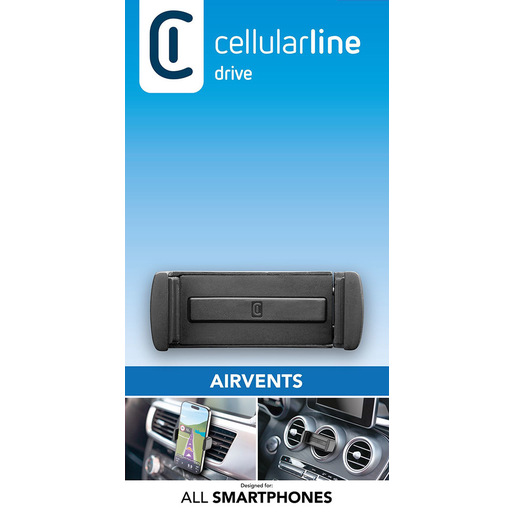 Image of Cellularline Spin - Universal Supporto smartphone da auto per alette di aerazione