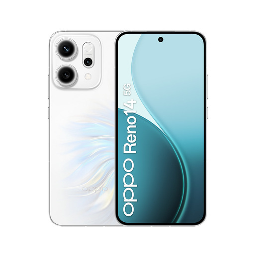 OPPO 14 5G Reno14 5G 16,7 cm (6.59'') Doppia SIM Android 15 USB tipo-C 12 GB 512 GB 6000 mAh Bianco