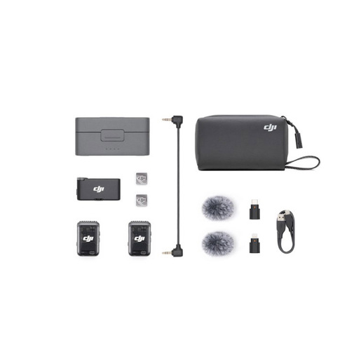 Image of        DJI Mic 2 Nero 2 TX + 1 RX + Custodia di ricarica