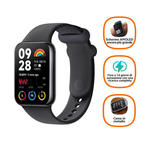 Image of Xiaomi Smart Band 8 Pro AMOLED Braccialetto per rilevamento di attività 4,42 cm (1.74'') Nero