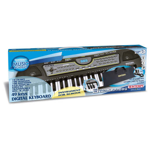 Image of Bontempi Digital Keyboard with 49 midi size keys