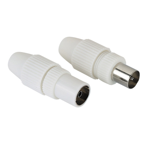 Image of Hama Spina per cavo antenna coassiale maschio e femmina, 5-7 mm (2 pzz.)