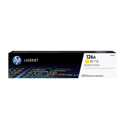immagine di HP CE312A Cartuccia Toner originale giallo per HP LaserJet 126A resa 1000 pagine colore Giallo