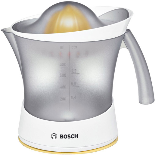 Bosch MCP3000N spremiagrumi Hand juicer Bianco, Giallo 25 W