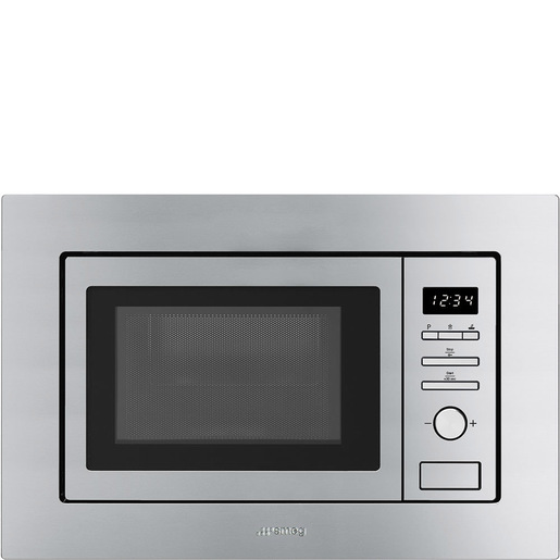 Image of Smeg FMI017X forno a microonde Acciaio inox Microonde con grill Da incasso 17 L 700 W