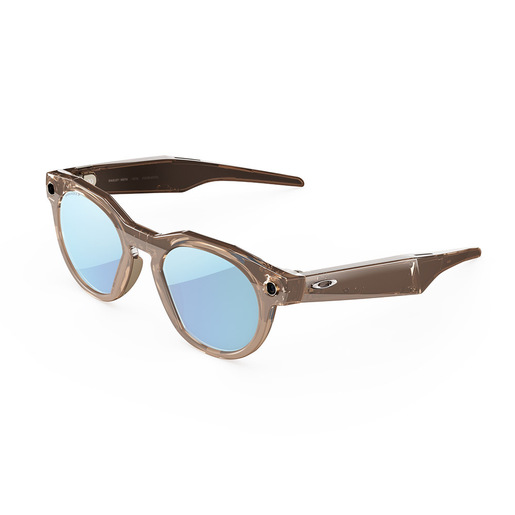 Image of Oakley Meta HSTN - with Meta AI, Audio, Photo, Video Compatibility - Brown Smoke, Prizm™ Deep Water Polarized