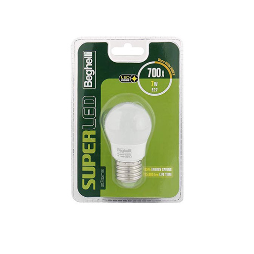 Image of Beghelli 56896BL Lampadina a risparmio energetico Bianco caldo 3000 K 7 W E27 F