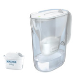 Brita Caraffa Filtrante Acqua Style Essential White (2.4L) Incl. 1 X Filtro Maxtra Pro Pure Performance Che Riduce Cloro, Calcare, Pfas E Metalli - Ad-image