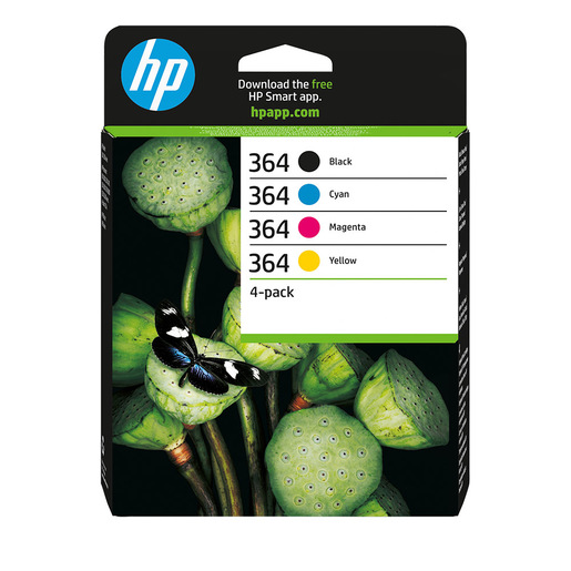 Image of HP Confezione da 4 cartucce originali di inchiostro nero/ciano/magenta/giallo 364