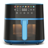 Tognana Porcellane D2DFA12IRZU Friggitrice Singolo 6 L Indipendente 1700 W Friggitrice Ad Aria Calda Nero, Blu-image