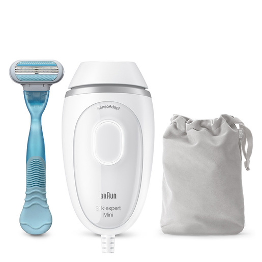 Image of Braun Silk-expert Mini PL1124 Epilatore A Luce Pulsata Di Ultima Generazione Per Donna, Epilazione Permanente Dei Peli Visibili, Bianco, Con Custodia
