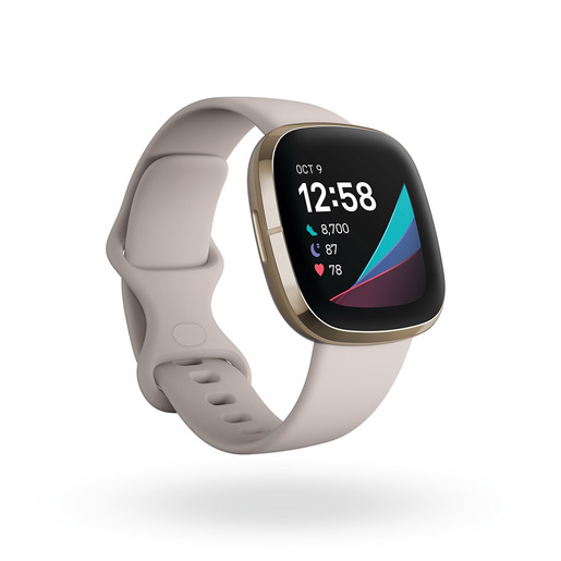 Image of Fitbit Sense 4,01 cm (1.58'') AMOLED 40 mm Bianco GPS (satellitare)