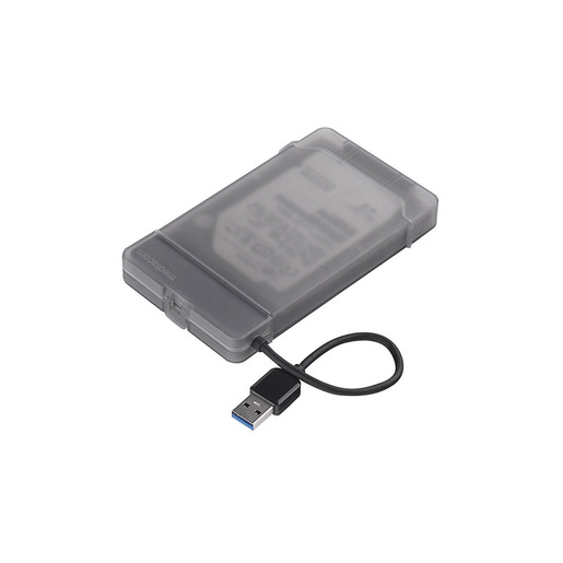 Image of Mediacom MD-S408 contenitore di unità di archiviazione Custodia per Disco Rigido (HDD) Translucent 2.5''