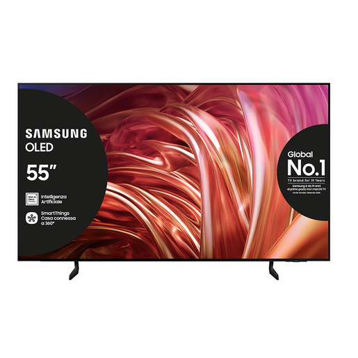 Image of Samsung TV OLED televisore 4K 55'' QE55S85DAEXZT Smart TV Wi-Fi Graphite nero 2024, Processore NQ4 AI GEN2, Self-illuminating pixels, Contour Design, Dolby Atmos cod015