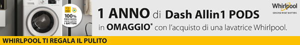 Whirlpool FWSG 61251 B IT N lavatrice Caricamento frontale 6 kg 1200  Giri/min F Bianco | Lavatrici in offerta su Unieuro
