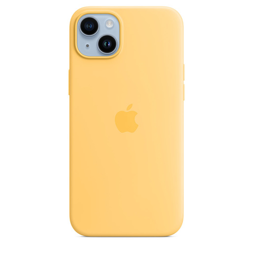 Image of Apple Custodia MagSafe in silicone per iPhone 14 Plus - Aurora
