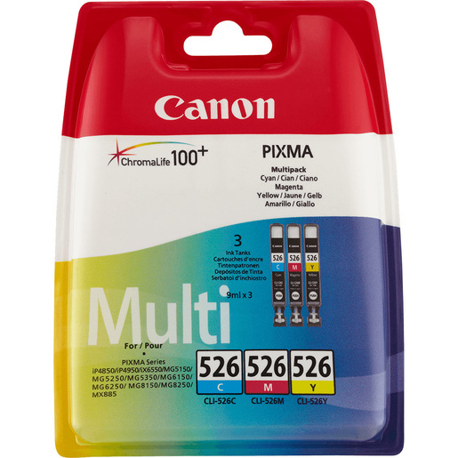 Image of Canon Cartucce d’inchiostro colore Multipack CLI-526 C/M/Y