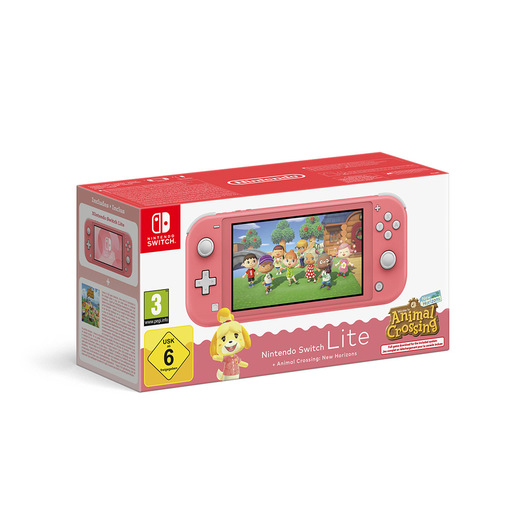 Image of Nintendo Console Switch Lite + Animal Crossing: New Horizons (corallo)