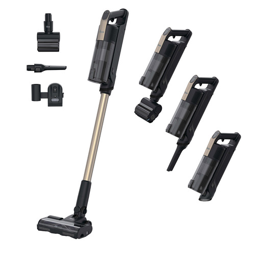 Image of Hoover HF310P 011 Aspirapolvere elettrica Batteria Secco HEPA Senza sacchetto 0,7 L 400 W Nero, Metallico 2,5 Ah