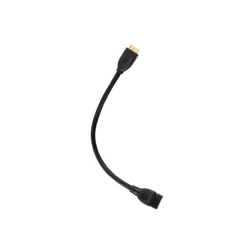 Hama Cavetto adattatore per tablet USB A 2.0 F/USB Micro B 3.0 M, 0,15 metri, USB OTG, contatti dorati, doppia schermatura, nero, 3 stelle