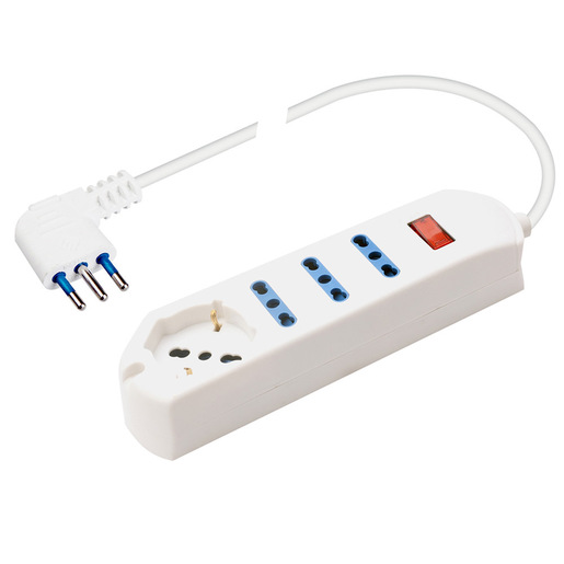 Image of Poly Pool PP2530 prolunghe e multiple 1,5 m 4 presa(e) AC Interno Bianco