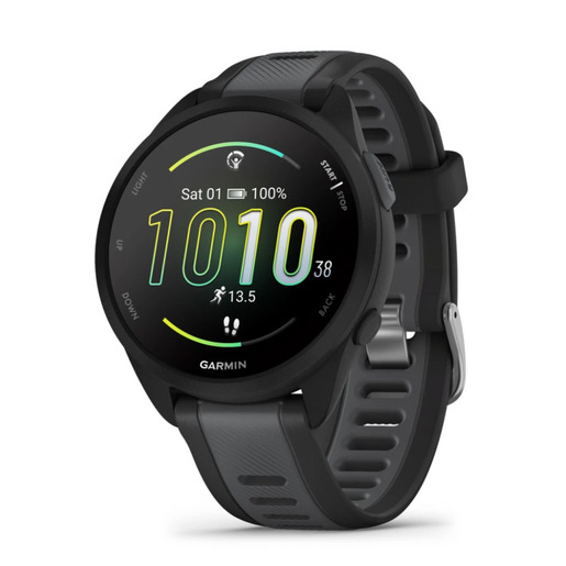 Garmin Forerunner 165 3,05 cm (1.2'') AMOLED Digitale 390 x 390 Pixel Touch screen Nero GPS (satellitare)