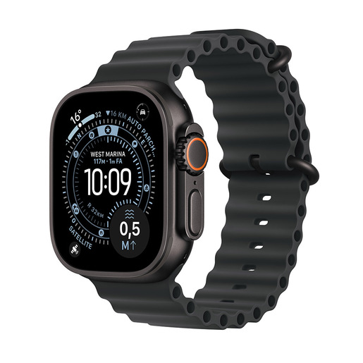Image of Apple Watch Ultra 3 GPS + Cellular 49mm Cassa Titanio Nero con Band Ocean Nero