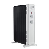 Electroline OFRE13F25M Stufetta Elettrica Interno Nero, Bianco 2500 W Riscaldatore Ambiente Elettrico A Olio-image