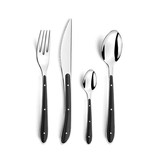 Image of Amefa Servizio posate 24 pezzi ''Bistro'' grigio