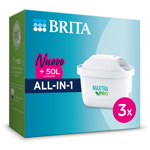 Image of        Brita Filtro per acqua MAXTRA PRO All-in-1 Pack 3 - NUOVO MAXTRA+: per