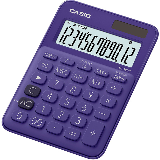 Image of Casio MS-20UC-PL calcolatrice Desktop Calcolatrice di base Viola cod015