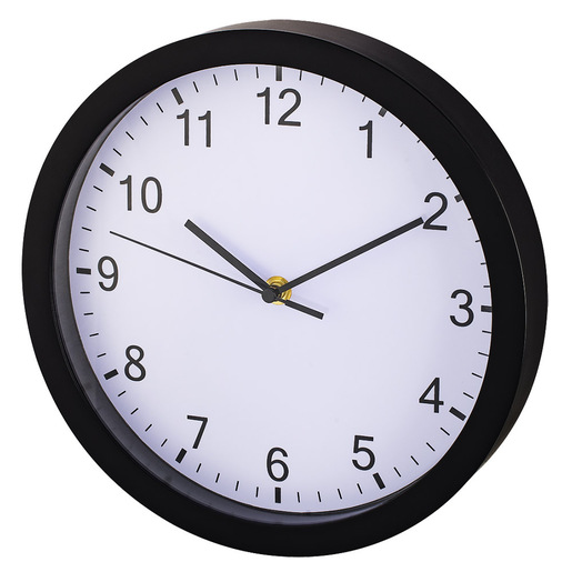 Image of Hama Orologio da muro Pure, 25 cm, movimento silenzioso, nero