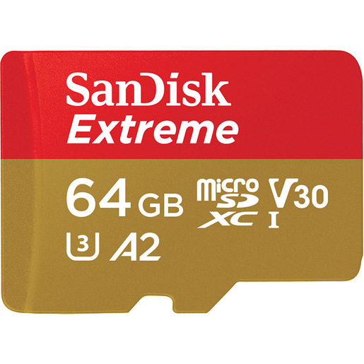 Image of SanDisk Extreme 64 GB MicroSDXC UHS-I Classe 10