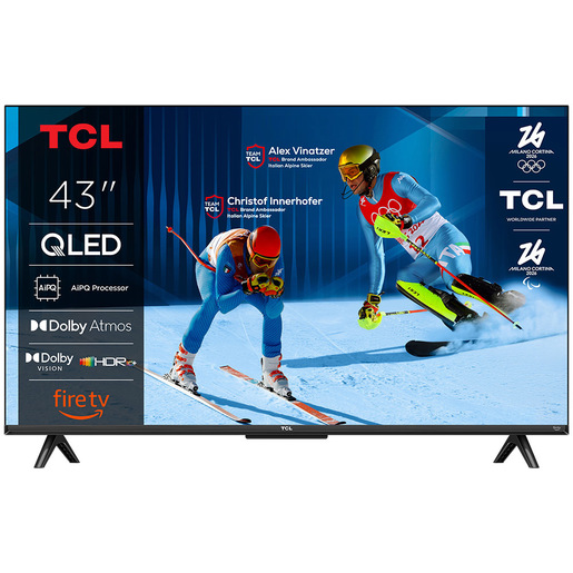 TCL T6C Serie Smart TV QLED 4K 43'' 43T6C, Dolby Vision & Atmos, HDR10+, Fire TV