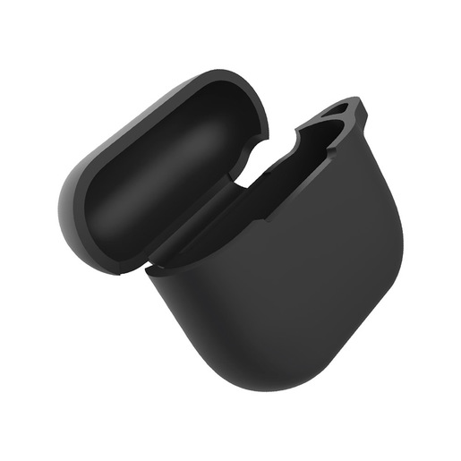Image of Eva Fruit Custodia AirPods 3 in silicone morbido con base piatta - nero