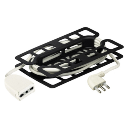 Image of bticino 2528B prolunghe e multiple 5 m 1 presa(e) AC Nero, Bianco