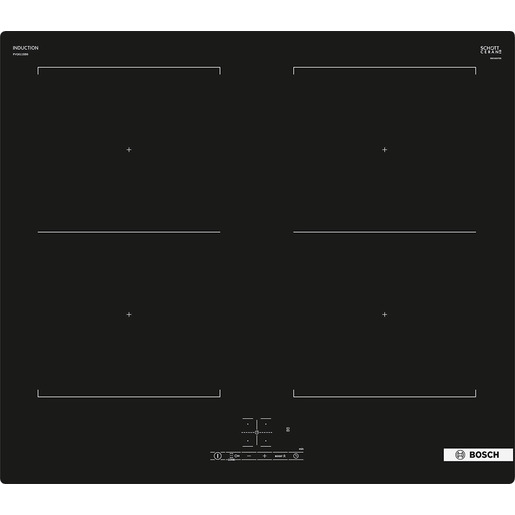 Image of Bosch Serie 4 PVQ611BB6E Piano cottura a induzione 60 cm CombInduction Nero