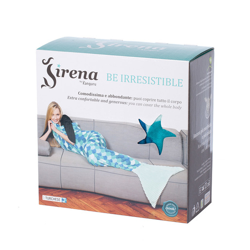 Image of Kanguru Coperta coda di Sirena Turquoise