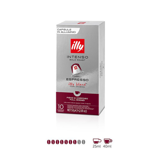 Image of Illy 10 caffè in Capsule compatibili Nespresso® Tostato ESPRESSO INTENSO