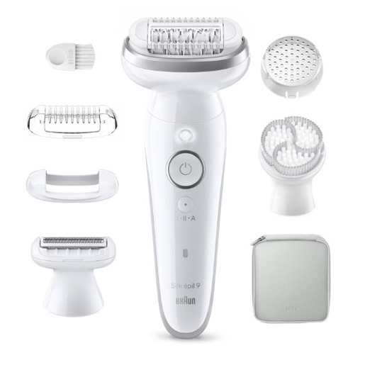 Braun Silk-épil 9 Silk·épil 9, Epilatore Wet & Dry, Pelle Liscia A Lungo, 9-061, Argento