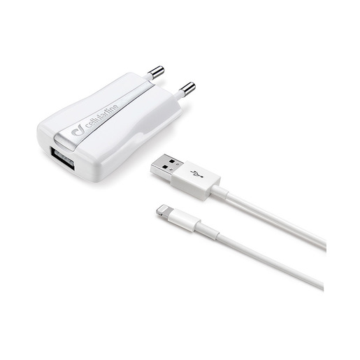 Image of TRAVEL CHARGER KIT for iPhone 5S/5C/ ACHUSBMFIIPH Bianco