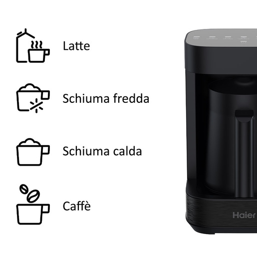 Image of Haier Multi Beverage I-Master Serie 5 Nero, Salvaspazio 3 in 1, 6 programmi automatici