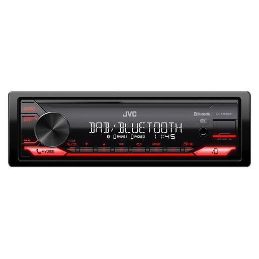 Image of JVC KD-X282DBT Ricevitore multimediale per auto Nero 200 W Bluetooth