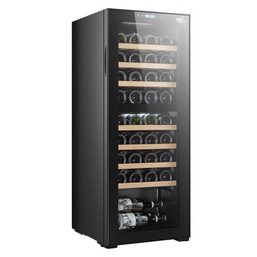 Image of Melchioni Vermentino 36 C Dual Cantinetta vino con compressore Libera installazione Nero 36 bottiglia/bottiglie