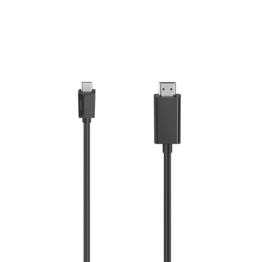 Hama Cavo USB A / USB-C 1 Metro Nero - Ricarica Rapida E Sincronizzazione Dati 480 Mbit/s - 6