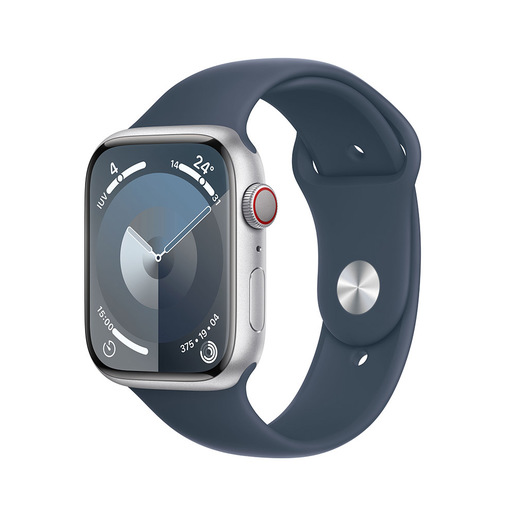Image of Apple Watch Series 9 GPS + Cellular Cassa 45mm in Alluminio Argento co
