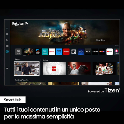 Image of Samsung Series 7 TV UE43CU7170UXZT Crystal UHD 4K, Smart TV 43'' Processore Crystal 4K, OTS Lite, Black 2023