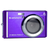 AGFA PHOTO Realishot DC5200 - Fotocamera Compatta, 21MP, Schermo LCD 2,4", Zoom Digitale 8x, Video HD 720p, Batteria al Litio, Schede SD, Modalità Scena - Viola